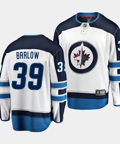 Colby Barlow #39 Winnipeg Jets 2023 NHL Draft Away Breakaway Men Jersey - White - Robokeg