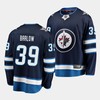 Colby Barlow #39 Winnipeg Jets 2023 NHL Draft Home Breakaway Men Jersey - Navy - Robokeg