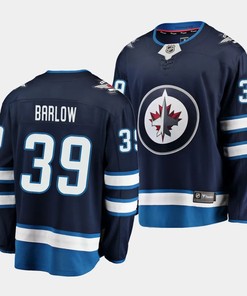 Colby Barlow #39 Winnipeg Jets 2023 NHL Draft Home Breakaway Men Jersey - Navy - Robokeg