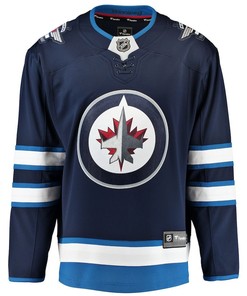 Colby Barlow #39 Winnipeg Jets 2023 NHL Draft Home Breakaway Men Jersey - Navy - Robokeg