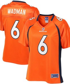 Colby Wadman Denver Broncos Nfl Pro Line Womens Team Player Jersey - Orange - Robokeg