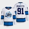 Cole Perfetti 91 Reverse Retro 2.0 2022 Winnipeg Jets White Jersey Primegreen - Robokeg