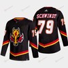 Cole Schwindt 79 Calgary Flames Alternate Black Jersey 2022-23 - Robokeg