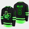 Colin Miller 6 Dallas Stars Blackout Alternate Third Black Jersey - Robokeg