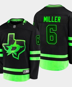 Colin Miller 6 Dallas Stars Blackout Alternate Third Black Jersey - Robokeg