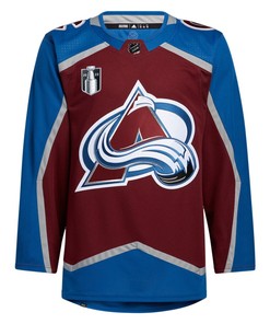 Colorado Avalanche 2022 Stanley Cup Final Patch Blank Jersey - Burgundy - Robokeg