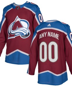 Colorado Avalanche Adidas Authentic Custom Jersey - Burgundy Custom Jerseys Nhl - Robokeg