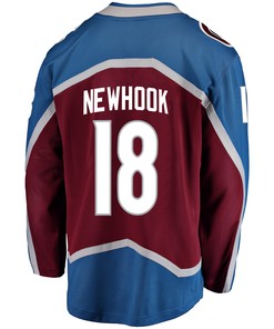 Colorado Avalanche Alex Newhook 18 Home 2022 Stanley Cup Final Breakaway Men Jersey - Burgundy - Robokeg