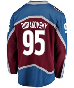 Colorado Avalanche Andre Burakovsky 95 Home 2022 Stanley Cup Final Breakaway Men Jersey - Burgundy - Robokeg