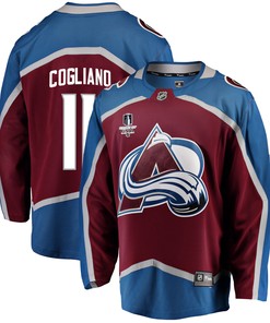 Colorado Avalanche Andrew Cogliano 11 Home 2022 Stanley Cup Final Breakaway Men Jersey - Burgundy - Robokeg