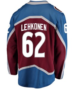 Colorado Avalanche Artturi Lehkonen 62 Home 2022 Stanley Cup Champions Breakaway Men Jersey - Burgundy - Robokeg