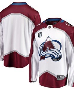 Colorado Avalanche Away 2022 Stanley Cup Final Breakaway Jersey - White - Robokeg