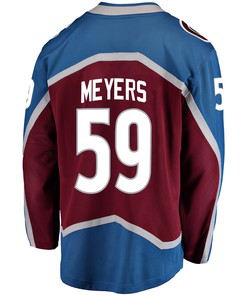 Colorado Avalanche Ben Meyers 59 Home 2022 Stanley Cup Champions Breakaway Men Jersey - Burgundy - Robokeg