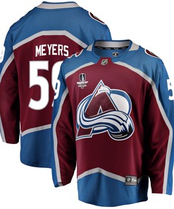 Colorado Avalanche Ben Meyers 59 Home 2022 Stanley Cup Final Breakaway Men Jersey - Burgundy - Robokeg
