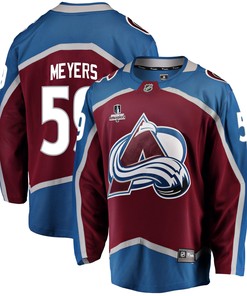 Colorado Avalanche Ben Meyers 59 Home 2022 Stanley Cup Playoffs Breakaway Men Jersey - Burgundy - Robokeg
