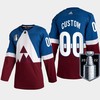 Colorado Avalanche Custom 00 2022 Western Champs Burgundy Jersey Stadium Series - Robokeg