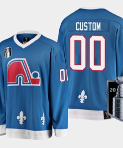 Colorado Avalanche Custom 00 2022 Western Conference Champs Blue Jersey Heritage - Robokeg