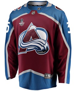 Colorado Avalanche Darcy Kuemper 35 Home 2022 Stanley Cup Final Breakaway Men Jersey - Burgundy - Robokeg