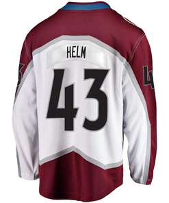 Colorado Avalanche Darren Helm 43 Away 2022 Stanley Cup Final Breakaway Men Jersey - White - Robokeg