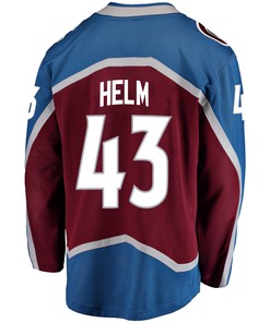 Colorado Avalanche Darren Helm 43 Home 2022 Stanley Cup Final Breakaway Men Jersey - Burgundy - Robokeg