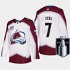 Colorado Avalanche Devon Toews 7 2022 Western Conference Champs White Jersey - Robokeg