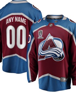 Colorado Avalanche Fanatics Branded Home 2022 Stanley Cup Champions Breakaway Custom Jersey - Burgundy Custom Jerseys Nhl - Robokeg
