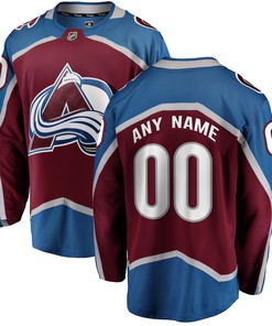 Colorado Avalanche Fanatics Branded Home Breakaway Custom Jersey - Maroon Custom Jerseys Nhl - Robokeg