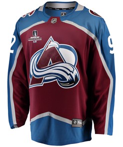 Colorado Avalanche Gabriel Landeskog 92 Home 2022 Stanley Cup Champions Breakaway Men Jersey - Burgundy - Robokeg