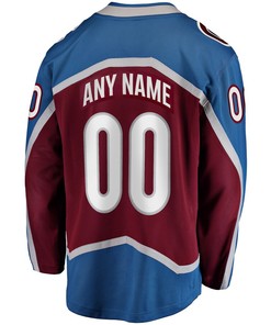 Colorado Avalanche Home 2022 Stanley Cup Final Breakaway Custom Jersey - Burgundy - Robokeg