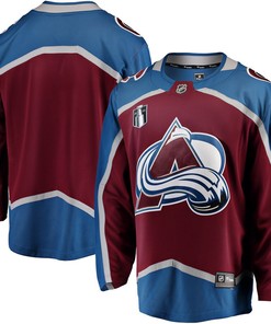 Colorado Avalanche Home 2022 Stanley Cup Final Breakaway Jersey - Burgundy - Robokeg