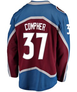 Colorado Avalanche J. T. Compher 37 Home 2022 Stanley Cup Final Breakaway Men Jersey - Burgundy - Robokeg