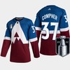 Colorado Avalanche J.T. Compher 37 2022 Western Champs Burgundy Jersey Stadium Series - Robokeg