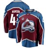 Colorado Avalanche Josh Manson 42 Home 2022 Stanley Cup Final Breakaway Men Jersey - Burgundy - Robokeg