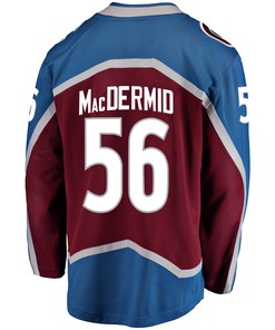 Colorado Avalanche Kurtis MacDermid 56 Home 2022 Stanley Cup Final Breakaway Men Jersey - Burgundy - Robokeg