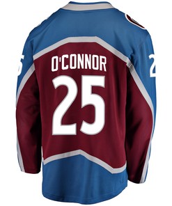Colorado Avalanche Logan O'Connor 25 Home 2022 Stanley Cup Final Breakaway Men Jersey - Burgundy - Robokeg