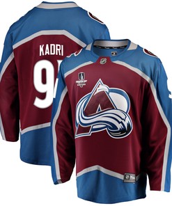 Colorado Avalanche Nazem Kadri 91 Home 2022 Stanley Cup Final Breakaway Men Jersey - Burgundy - Robokeg