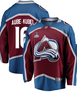 Colorado Avalanche Nicolas Aube-Kubel 16 Home 2022 Stanley Cup Playoffs Breakaway Men Jersey - Burgundy - Robokeg