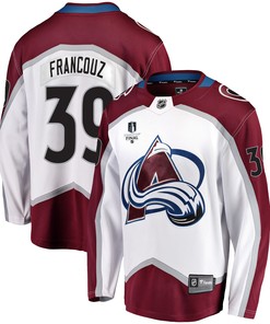 Colorado Avalanche Pavel Francouz 39 Away 2022 Stanley Cup Final Breakaway Men Jersey - White - Robokeg