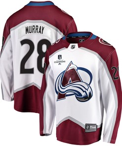 Colorado Avalanche Ryan Murray 28 Away 2022 Stanley Cup Champions Breakaway Men Jersey - White - Robokeg