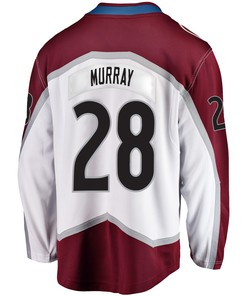 Colorado Avalanche Ryan Murray 28 Away 2022 Stanley Cup Playoffs Breakaway Men Jersey - White - Robokeg