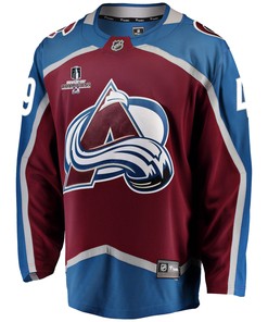 Colorado Avalanche Sam Girard 49 Home 2022 Stanley Cup Champions Breakaway Men Jersey - Burgundy - Robokeg