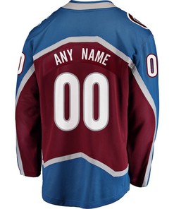 Colorado Avalanche Stanley Cup 2023 Playoffs Patch Home Breakaway Custom Men Jersey - Burgundy - Robokeg