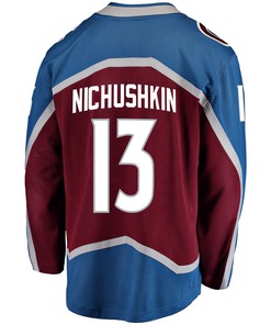 Colorado Avalanche Valeri Nichushkin 13 Home 2022 Stanley Cup Playoffs Breakaway Men Jersey - Burgundy - Robokeg