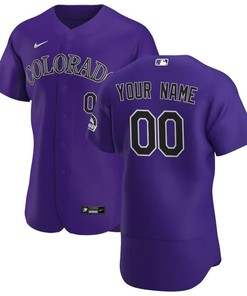 Colorado Rockies 2020 Mlb Personalized Custom Purple Jersey - Robokeg