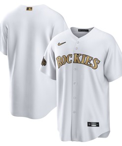 Colorado Rockies 2022 Mlb All-star Game Replica Blank Jersey - White Mlb - Robokeg