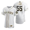 Colorado Rockies #55 Jon Gray Mlb Golden Brandedition White Jersey Gift For Rockies Fans - Robokeg