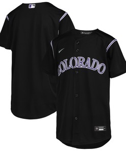 Colorado Rockies Alternate Replica Team Jersey - Black Mlb - Robokeg