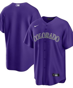 Colorado Rockies Alternate Team Men Jersey - Purple - Robokeg