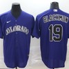 Colorado Rockies Charlie Blackmon #19 2020 Mlb Navy Blue Jersey - Robokeg
