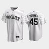Colorado Rockies Gabriel Hughes 45 2022-23 Draft White Home Jersey - Robokeg